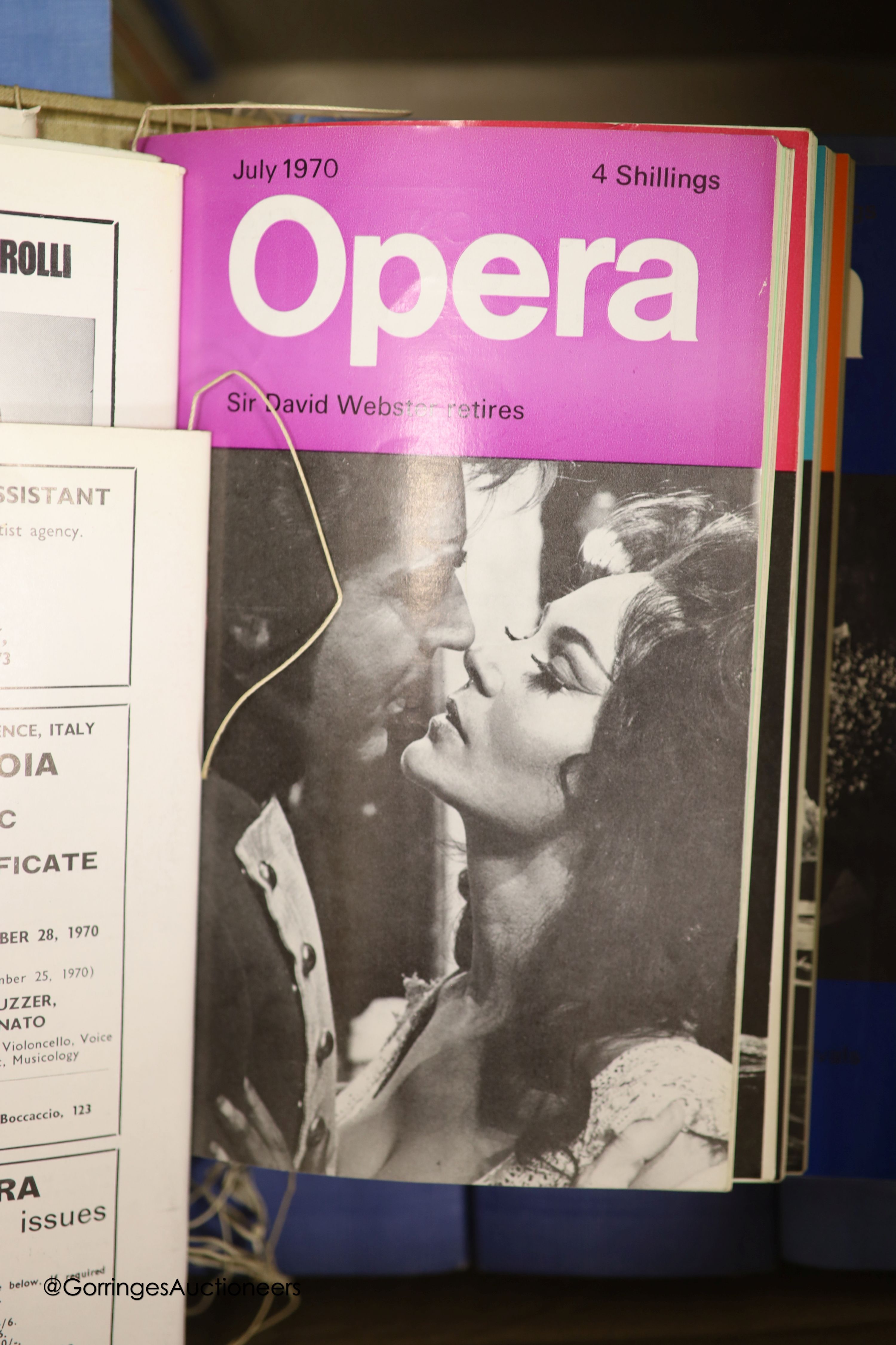 A large collection of Opera Magazines